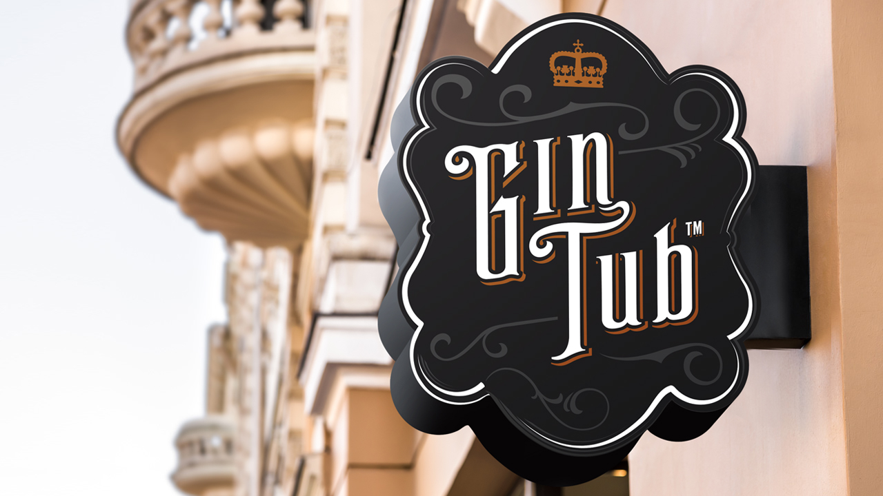 diseñador de logos - Gin Tub logotipo